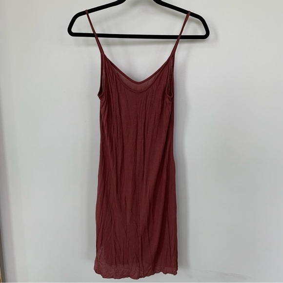 A.L.C. 100% Micromodal Brown Tank Dress Size S - Picture 1 of 6
